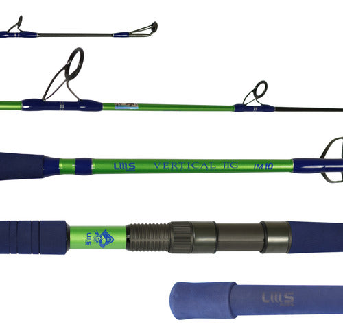 Vara Lumis Vertical Jig Molinete Pe 6-8 Speed 120 280g Fuji