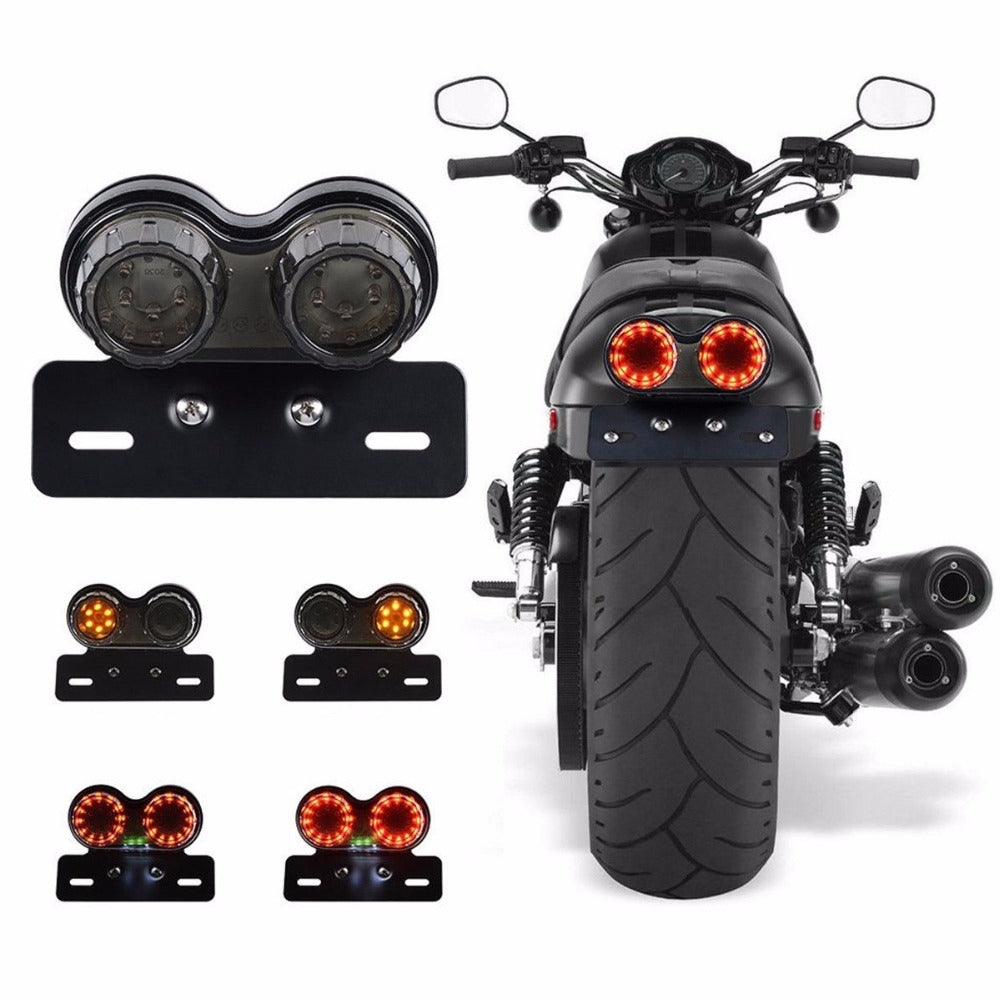 Motocicleta Transforma O De Trav O De Luz Led Tirar Luz Luz Negra Luzes Da Cauda Levou L Mpas De Cauda De Freio Para Harley Bobber Caf Caf Atv
