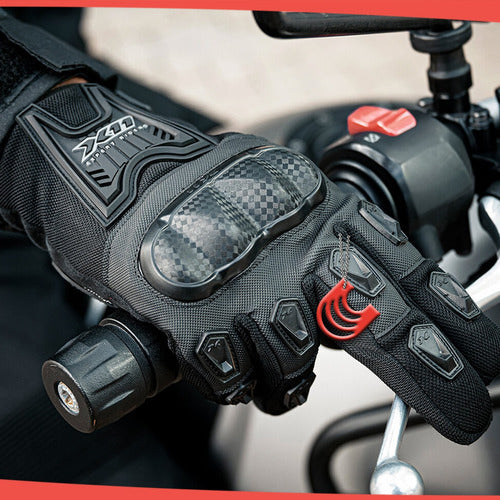Luva X11 Masculina Blackout 2 Touch Verão Motociclista Moto