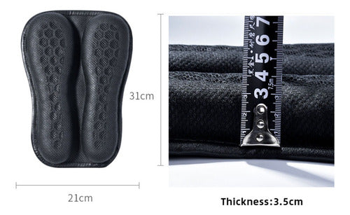 Almofada De Gel Para Assento De Moto Antiderrapante Viagem