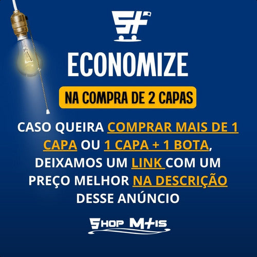 Capa De Chuva Moto Pioneira Impermeável Pvc Motoqueiro Frio