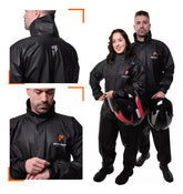 Capa De Chuva Moto Pioneira Impermeável Pvc Motoqueiro Frio