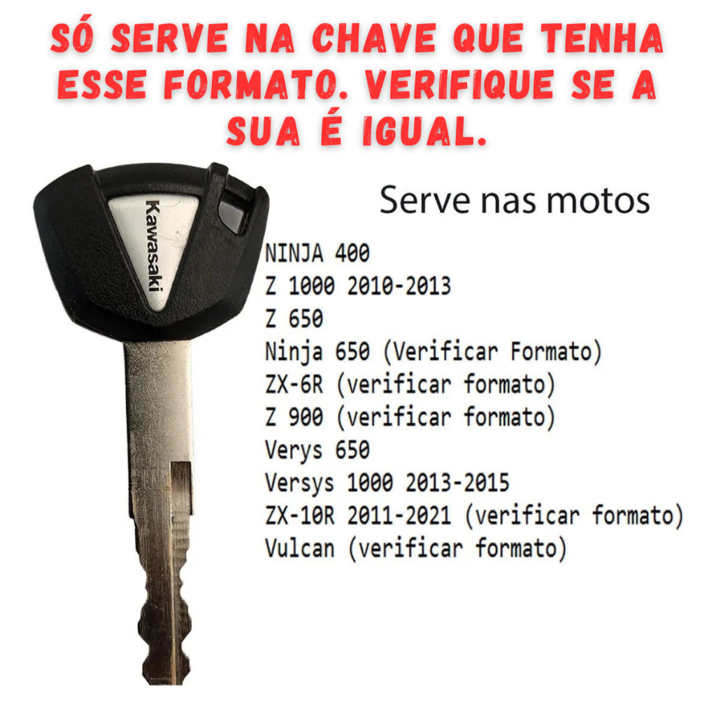 Capa De Chave Em aluminio Z250 Z300 Z400 Z650 Z800 Z900 Z900RS ZX25R Ninja 650