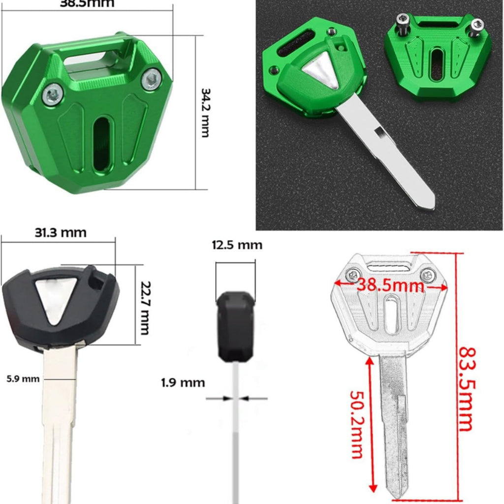 Capa De Chave Em aluminio Z250 Z300 Z400 Z650 Z800 Z900 Z900RS ZX25R Ninja 650